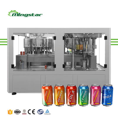 Automatic Soft Drinks Beer Wine Soda Cola Beverage Juice Can Filling Machine and Seaming Machine for Carbonated Beverage