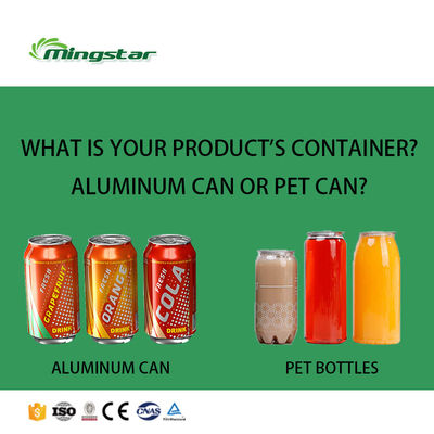 7000CPH 330ml 250ml Slim Short Cans Making Production Line Sealing Juice Can Filling Machine