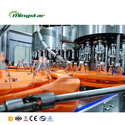 Mingstar GCGF18-18-6 High Efficiency Full Automatic Rotary Liquor Drinks Making Glass Bottle Liquid Filling Machine