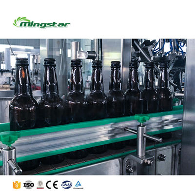 BCGF 8-6-1 500BPH 3 in 1 Automatic 330ml Small Scale Glass Bottle Water Filling Machine Liquid Beer Filling Machine