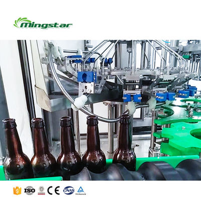 BCGF 8-6-1 500BPH 3 in 1 Automatic 330ml Small Scale Glass Bottle Water Filling Machine Liquid Beer Filling Machine