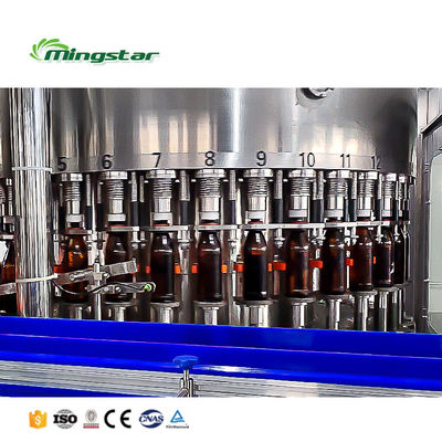Fully Automatic Liquor Sparkling Bottling Machine Glass Bottle Filling Machine Production Line