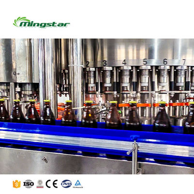 Fully Automatic Liquor Sparkling Bottling Machine Glass Bottle Filling Machine Production Line