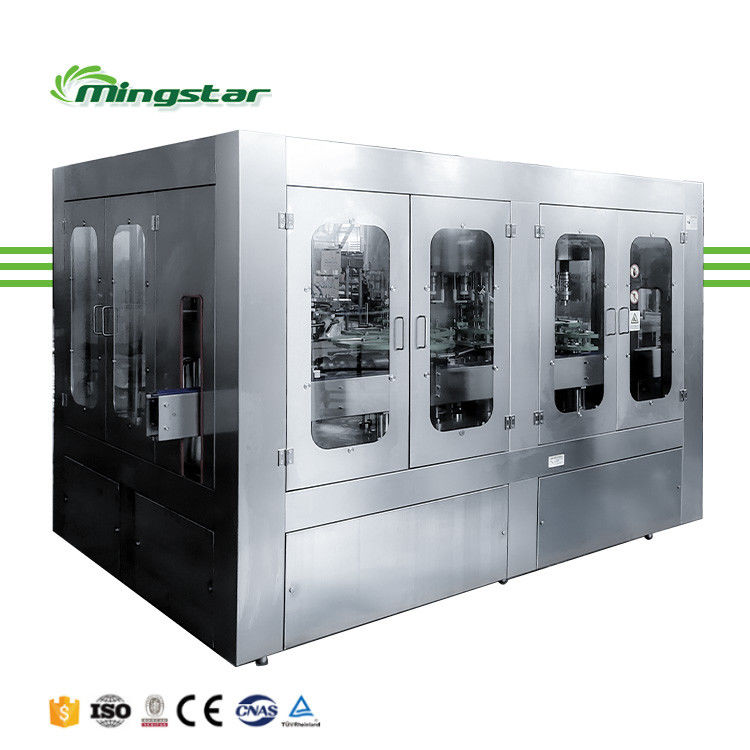Mingstar GCGF18-18-6 High Efficiency Full Automatic Rotary Liquor Drinks Making Glass Bottle Liquid Filling Machine